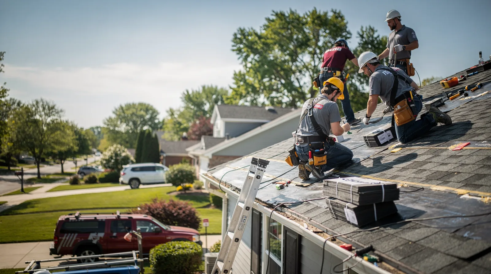 Roof Repair in Edwardsville, IL around you